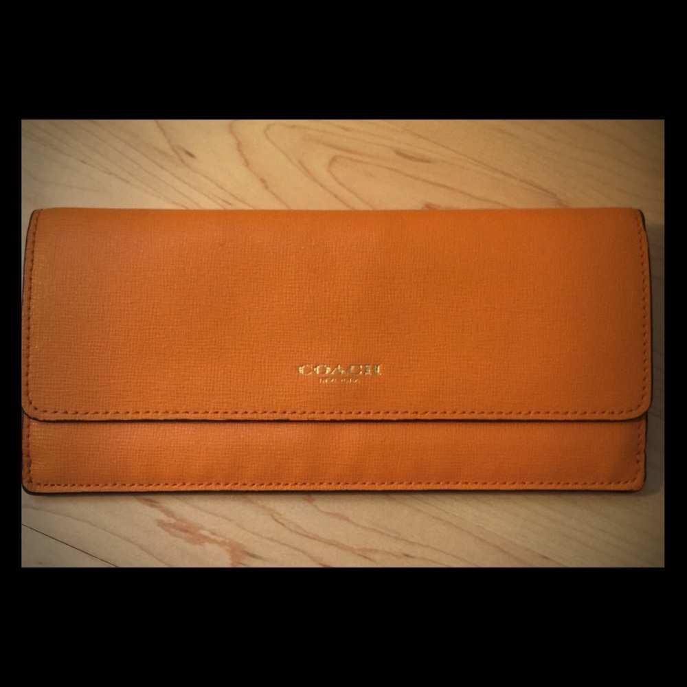Coach Grain Leather Envelope Wallet